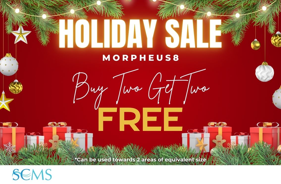 Holiday Sale - Buy 2 Morpheus8 Treatments, get 2 free. (May be used towards 2 areas of equivalent size) Limited Time Offer