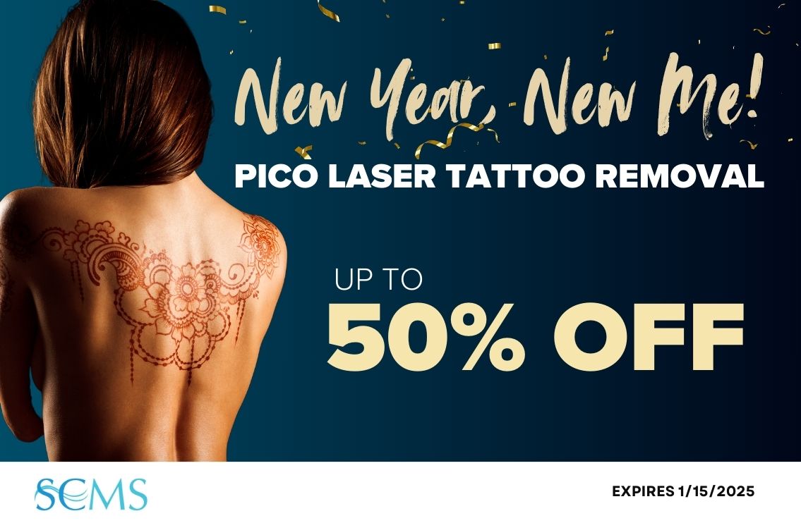 New Year, New Me Sale - Up to 50% off Pico tattoo removal. Expires 1/15/25